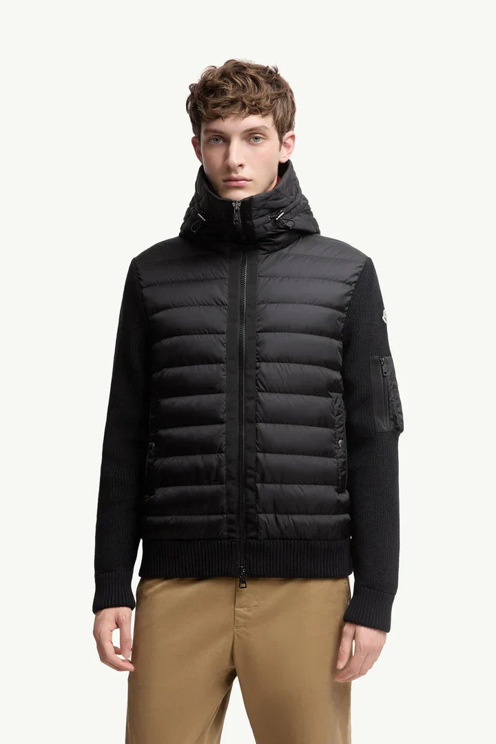 The MONCLER quilted cardigan