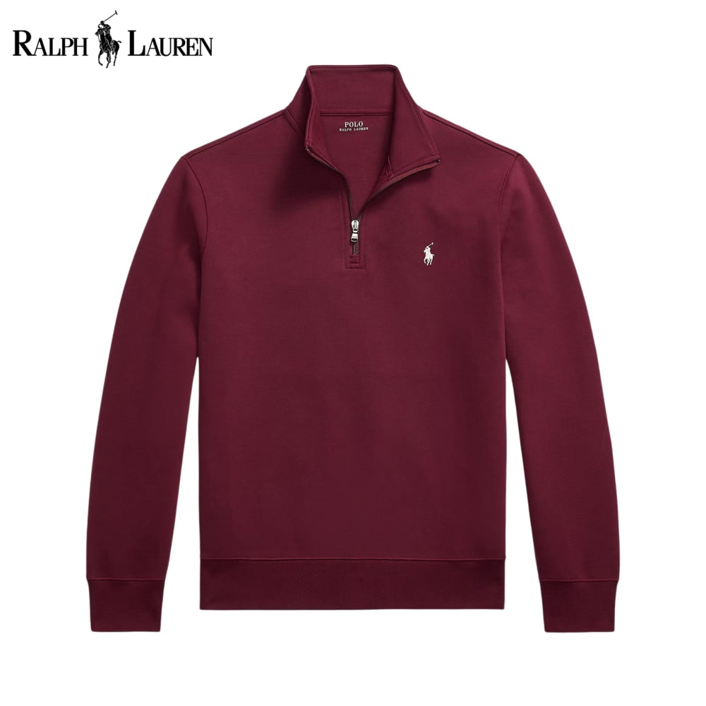 RL Double-Knit Mockneck Pullover