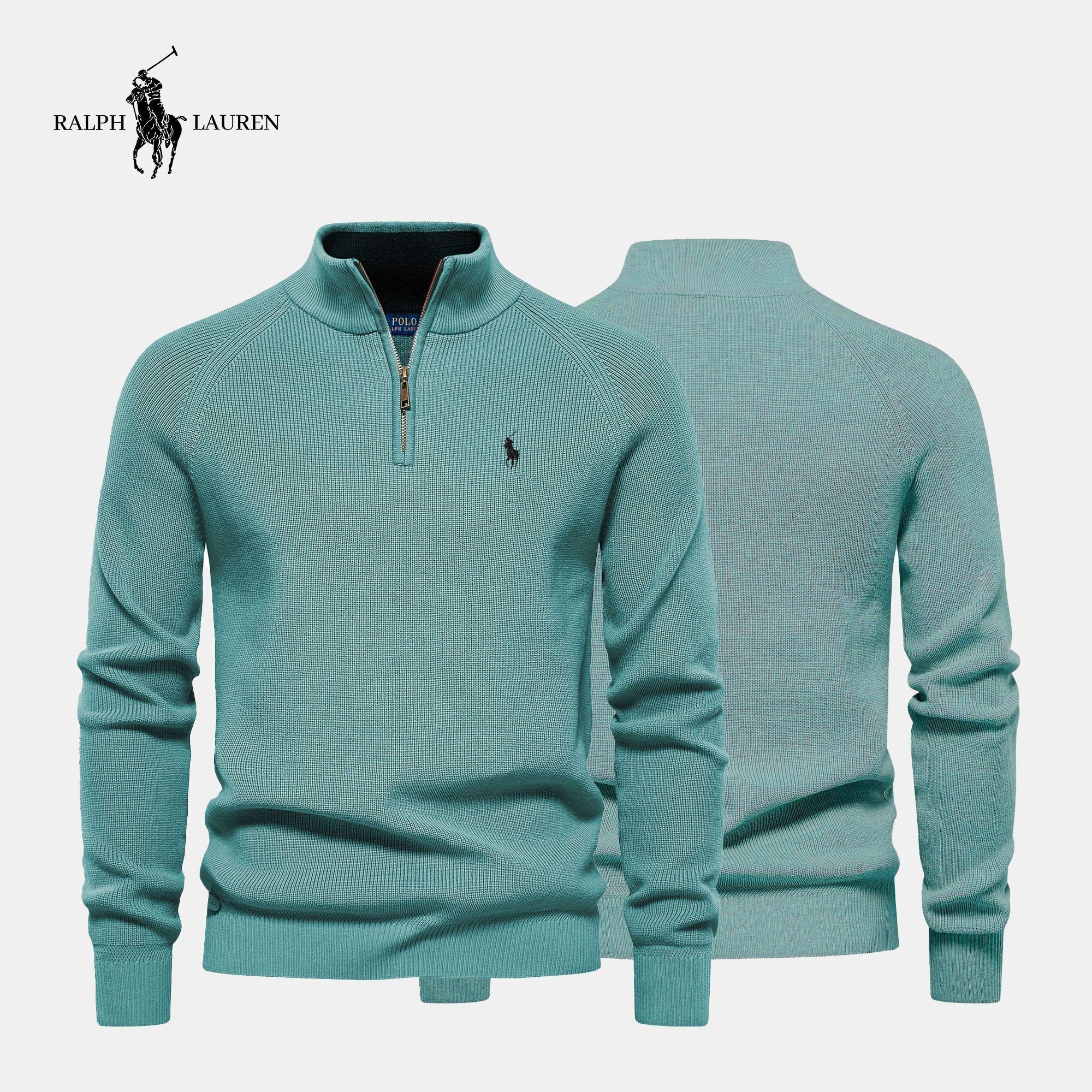 R&L Zip Neck Sweater (CLEARANCE)